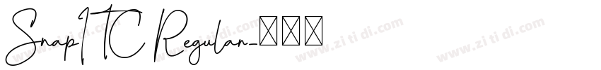 SnapITC Regular字体转换